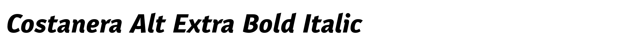 Costanera Alt Extra Bold Italic image
